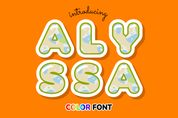Alyssa: A Standout Color Fonts Choice