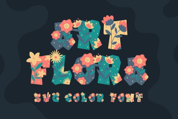 Art Flora: A Vibrant Color Fonts Choice for Creative Brands