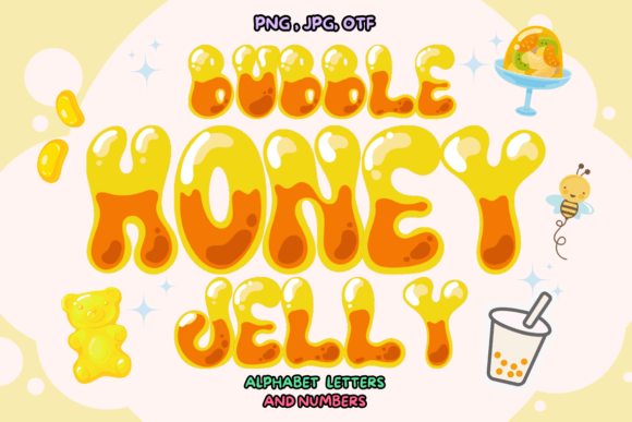 Bubble Honey Jelly Fonts: A Color Fonts Review