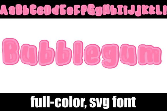 Bubblegum: A Playful Color Fonts Asset for Digital Sellers