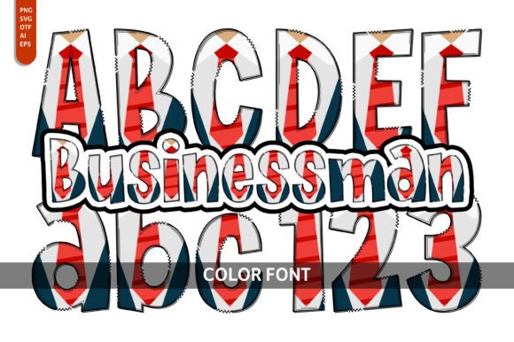Businessman: A Playful Color Fonts Choice for Creative Design