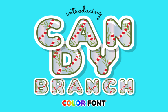 Candy Branch: A Vibrant Color Fonts Choice