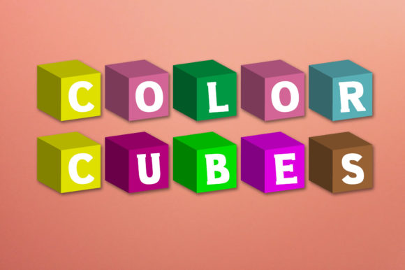 Color Cubes: A Joyful, Playful Font for Embroidery Projects