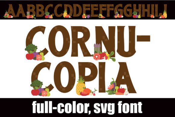Cornucopia: A Festive Color Fonts Choice