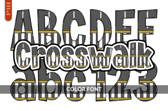 Crosswalk: A Playful Color Fonts Choice for Creative Design