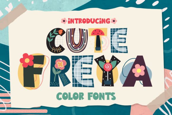 Cute Freya: A Playful Color Fonts Choice