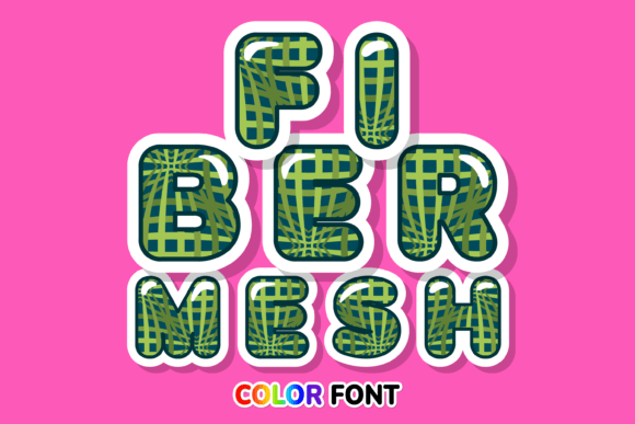 Fiber Mesh: A Color Fonts Gem for Handmade Design