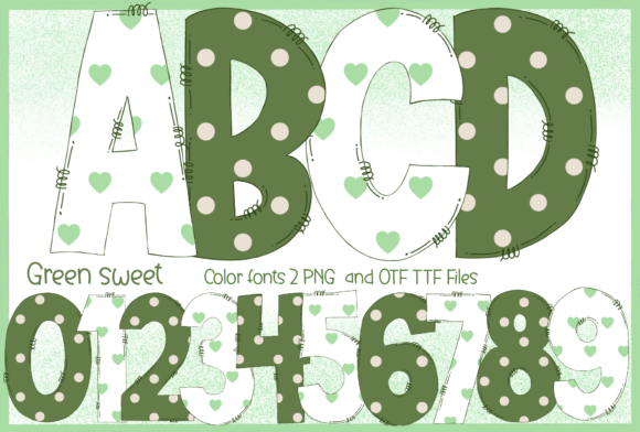 Green Sweet: A Color Fonts Gem for Editorial Design