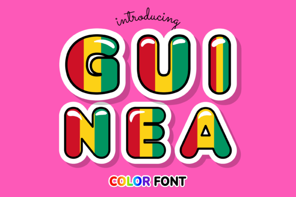 Guinea: A Vibrant Color Fonts Choice for Local Branding