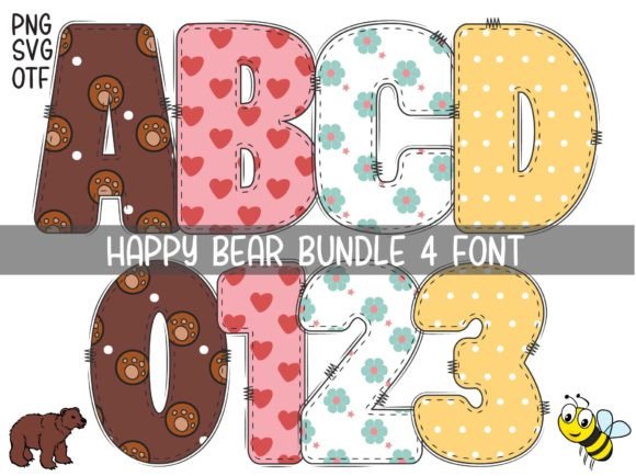 Happy Bear: A Playful Color Fonts Masterpiece