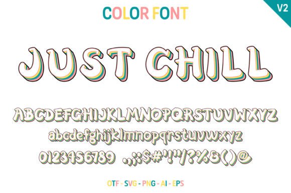 Just Chill: A Color Fonts Gem for Casual Branding