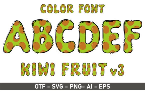 Kiwi V3: Playful Color Fonts for Editorial & Web Design