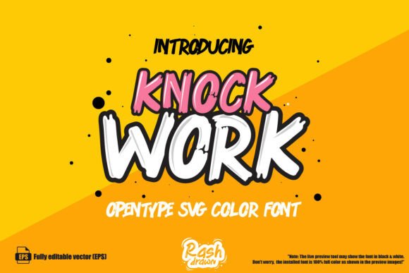 Knock Work: A Color Fonts Powerhouse for Handmade Brands