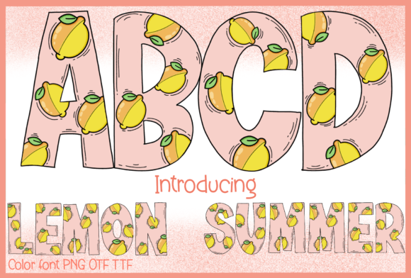 Lemon Summer: A Color Fonts Review for Crafters