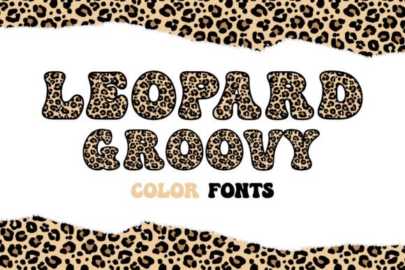 Leopard Groovy: A Vibrant Color Fonts Choice
