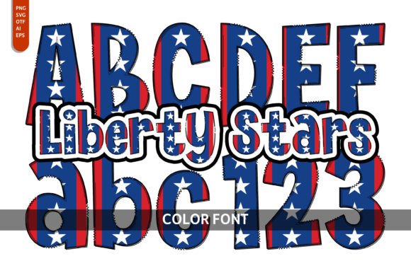 Liberty Stars: A Patriotic Color Fonts Collection