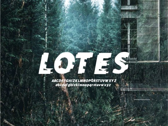 Lotes: Bold Urban Color Font for Embroidery