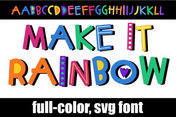 Make It Rainbow: A Vibrant Color Fonts Choice