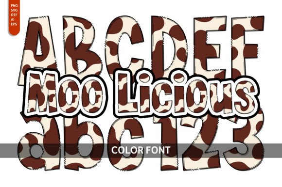 Moo Licious Fonts: A Playful Color Fonts Collection
