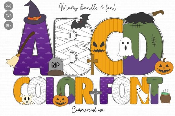 Mummy: A Halloween Font That Stitches With Character