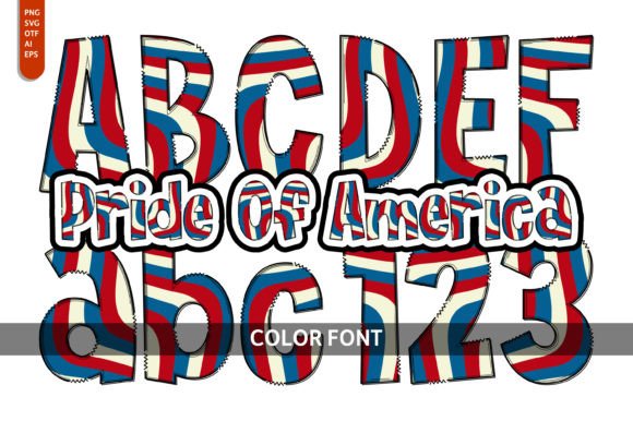 Pride of America: A Whimsical Color Fonts Choice