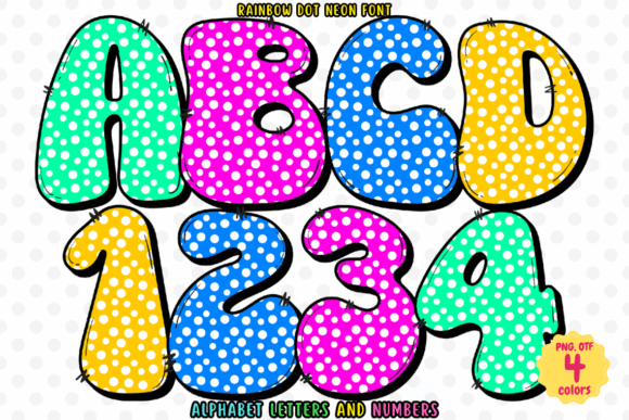 Rainbow Dot Neon: A Color Fonts Powerhouse for Modern Brands
