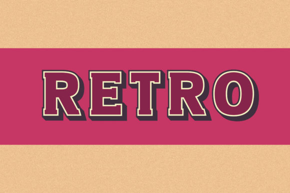Retro: Bold Color Fonts for Handmade Business Design