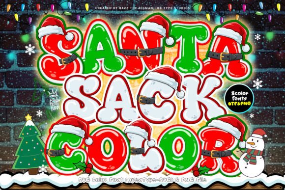 Santa Sack Color: Festive SVG Color Fonts Done Right