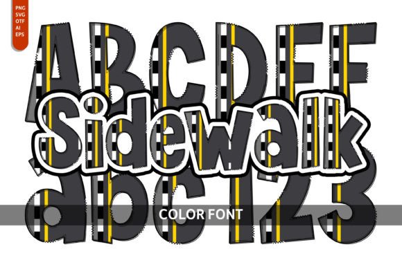 Sidewalk: Playful Color Fonts for Digital Sellers