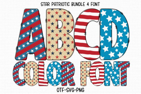 Star Patriotic: A Bright, Bold Font That Stitches With Purpose