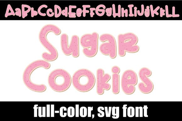 Sugar Cookies: A Playful Color Fonts Choice