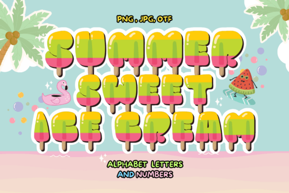 Summer Sweet Ice Cream Fonts: A Color Fonts Review