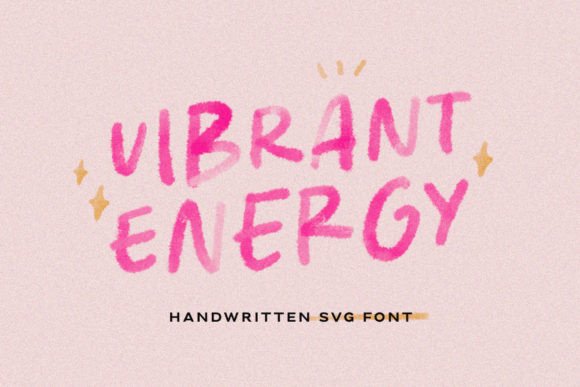 Vibrant Energy: A Color Fonts Gem for Expressive Design