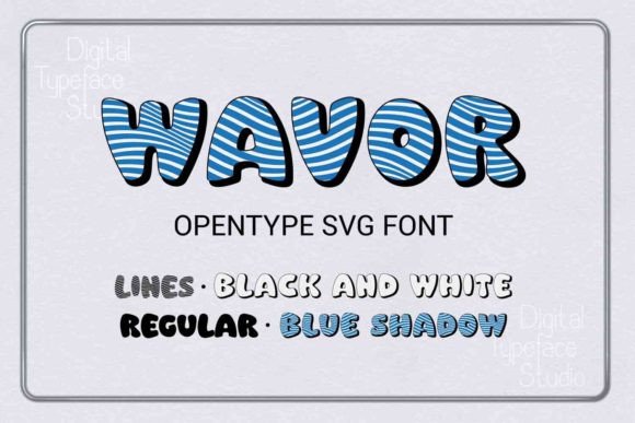 Wavor: A Bold Color Font for Handmade Brands